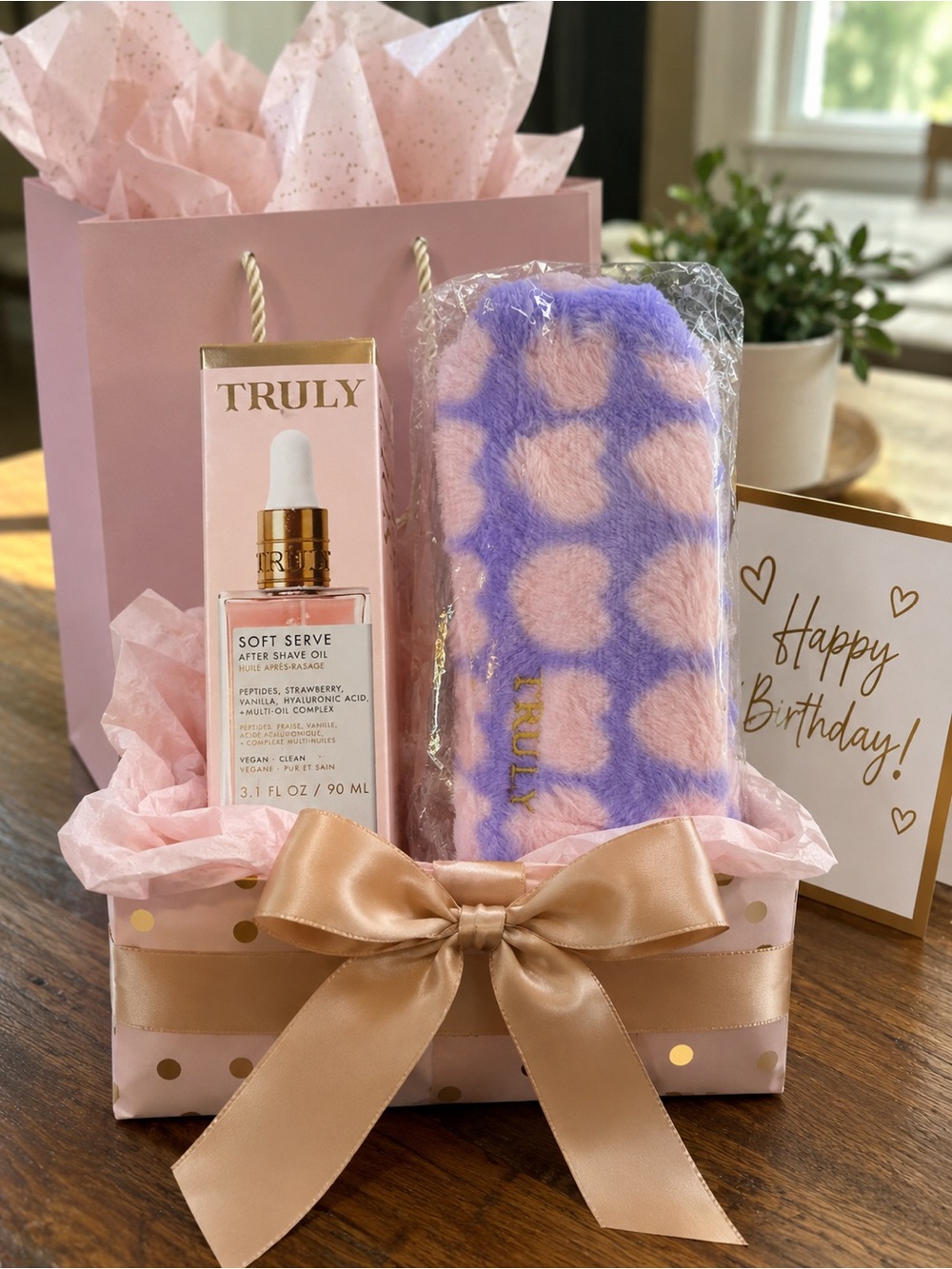 TRULY Soft Serve After Shave Oil with Makeup Bag Bundle (2) - BNIB!!